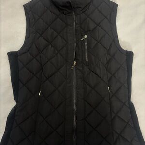 Calvin Klein Black Quilted Zip Vest